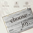 thumbnail image 6 of Elephant Stock Choose Joy Typography Wall Art - Horizontal Canvas Wall Art - Living Room Wall Decor - Inspirational And Typography Canvas - Brown And Gray Decor - 12" x 8", 6 of 8