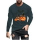 thumbnail image 1 of Blusas y camisas de manga larga y cuello redondo para hombre, estilo casual, estampado, cuello redondo, camiseta larga, manga corta, licra., 1 of 2
