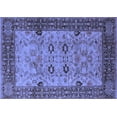 thumbnail image 1 of Ahgly Company Indoor Rectangle Oriental Blue Industrial Area Rugs, 5' x 7', 1 of 4