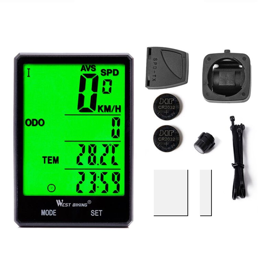 WEST BIKING 2.8inch Large Screen Bicycle Rainproof Bike Speedometer