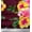 Burgundy, variant on Soimoi Cotton Duck Fabric Flower & Leaves Watercolor Print Fabric by the Yard 42 Inch Wide