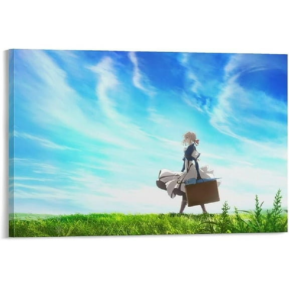 Violet Evergarden Japanese Anime Posters Art Poster Canvas Painting Decor Wall Print Photo Gifts Home Modern Decorative Posters Framed/Unframed 08x12inch(20x30cm)