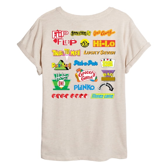 Price is Right - PRICE IS RIGHT GAMES  - Womens Oversized Graphic T-shirt