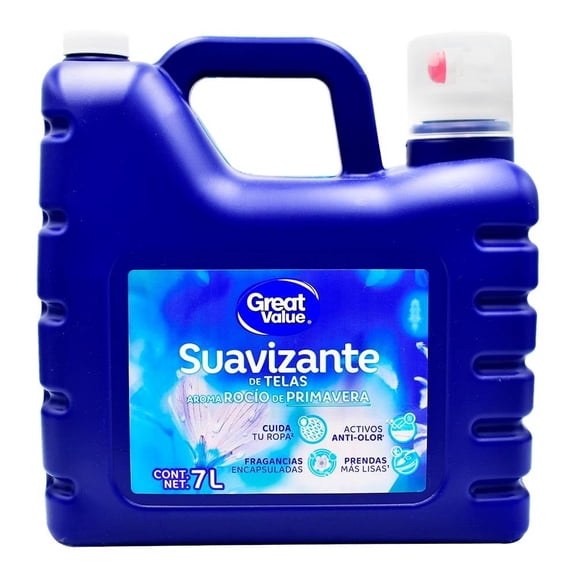 Suavizante de telas Great Value rocío de primavera 7 l