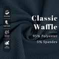 thumbnail image 5 of FEDTOSING Mens Waffle Shorts Summer Casual 7" Drawstring Elastic Waist Short with Pockets Beach Vocation, 5 of 7