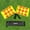 Yellow/Orange Chequered, variant on FORZA Pro Linesman Flags – Durable & Lightweight Soccer Flag with Carry Bag – 2-Pack Set (Orange/Yellow Chequered, Fluro Yellow & More)