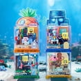 thumbnail image 2 of Bloques de construcción de Bob Esponja, juego de ladrillos de modelo de habitación, adornos de escritorio, juguetes para niños, regalos, Patricio, estrella, Krusty, Krab, Calamardo, tentáculos, 2 of 6