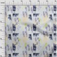 thumbnail image 2 of oneOone Cotton Silk Dark Teal Green Fabric Texture Watercolor Dress Material Fabric Print Fabric By The Yard 42 Inch Wide, 2 of 4