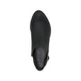 thumbnail image 3 of LIFE STRIDE Womens Black Cushioned Buckle Accent Alexi Almond Toe Block Heel Zip-Up Shootie 9 M, 3 of 3