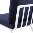 thumbnail image 3 of Modway Riverside Canapé Sectionnel d'Extérieur en Aluminium pour Patio, 3 Pcs, Blanc/marine, 3 of 16