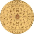 thumbnail image 1 of Ahgly Company Indoor Round Persian Brown Traditional Area Rugs, 6' Round, 1 of 4