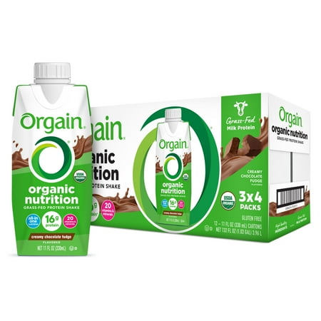 UPC 860547000013 product image for Orgain Organic Nutrition Shake  Grass Fed Protein  Creamy Chocolate Fudge 11oz   | upcitemdb.com
