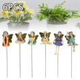 thumbnail image 2 of Figurines Figurines Accessoires Miniature Maison de Poupée Fée Jardin Ensemble de 6 Figurines Fées Fées Fleur Pot Résine Fée Jardin Figurines Ange Accessoires Ornements, 2 of 8