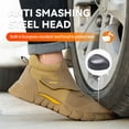 thumbnail image 5 of XQJ Work Boots for Men Women Slip on Steel Toe Safety Shoes Indestructible Work Boots Puncture Proof Steel Toe Boots Welder Working Shoes Safety Footwear for Construction Men's Work & Safety Footwear, 5 of 9