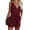 Red, variant on HNMKIU Plus Size Sleeveless Rompers for Women Casual V Neck Bow Pocket Shorts Wide Leg Jumpsuits Summer Fashion Jean Jumpsuit Beige,L