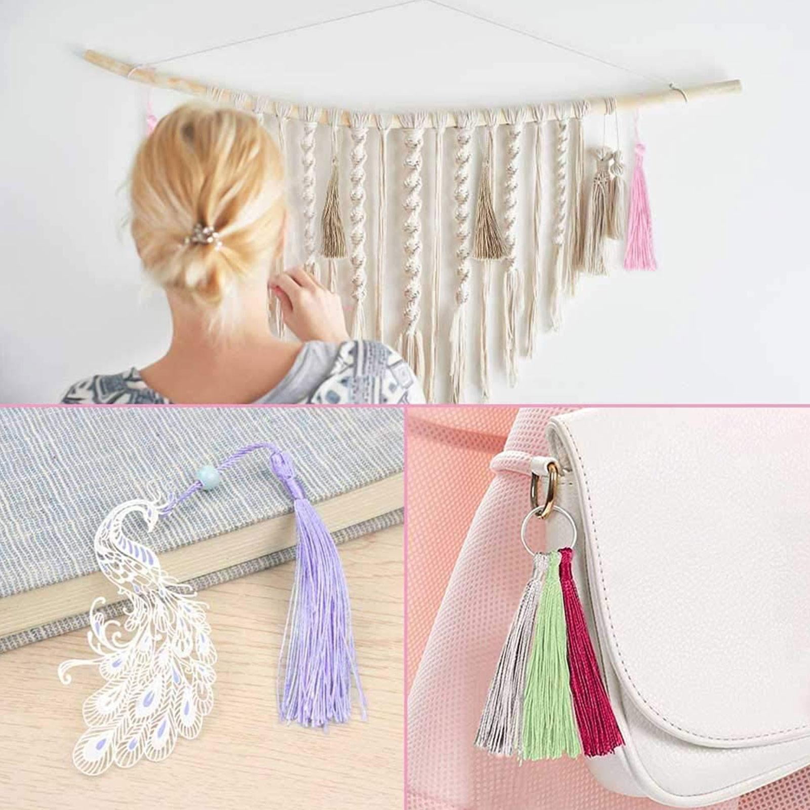 Lot De 30 Glands Pour Marque-pages – Soie Rose-violet – Accessoires DIY Uxcell