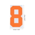 thumbnail image 2 of 5 Pcs Números de Planchar, Parches de Número 8 para Transferencia de Calor de Camiseta de 8 Pulgadas (Naranja), 2 of 7