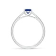 thumbnail image 2 of Angara Natural 0.85 Ct. Blue Sapphire Solitaire Ring in Sterling Silver for Women (Ring Size: 7.5), 2 of 9