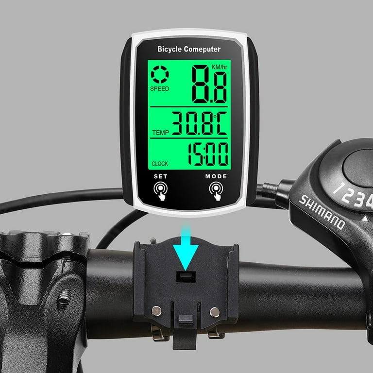 Bike Speedometer Bicycle odometers Bicycle Speedometer Cycle Bike Computer Waterproof Bike Odometer with LCD Display Speedometer Accurate Speed