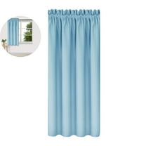 WNFJR Blackout Thermal Insulating Curtains - 2-Pack Solid Color Bedroom & Kitchen Curtains for Light Control, Noise Reduction & Energy Saving