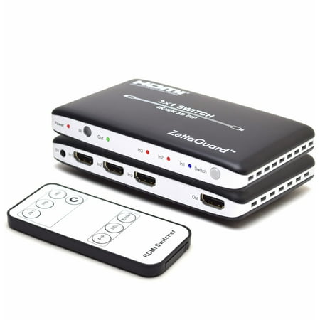 Zettaguard 4K x 2K 3 Port 3 x 1 HDMI Switch with PIP