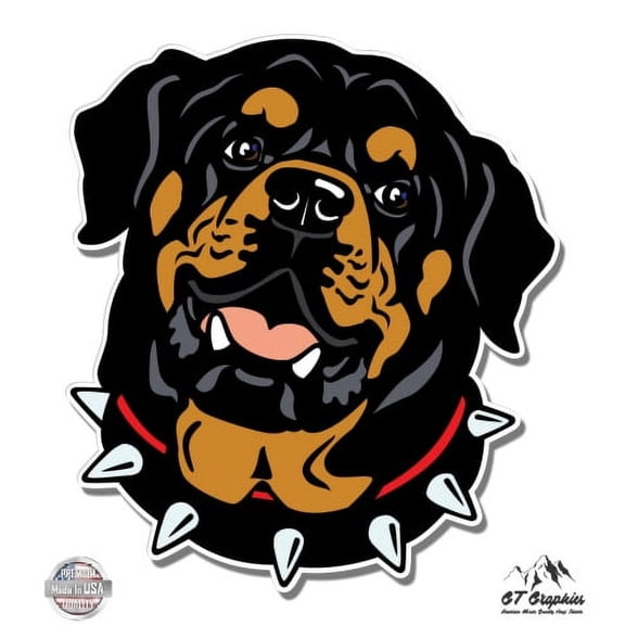 Rottweiler - 3" Vinyl Sticker - For Car Laptop I-Pad Phone Helmet Hard Hat - Waterproof Decal
