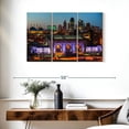 thumbnail image 3 of Elephant Stock Union Station And Downtown Kansas Wall Art - Horizontal Multi Panel Canvas - Living Room Wall Decor - Places Multi Panel - Blue And Gray Decor - 38" x 24", 3 of 8