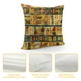 thumbnail image 4 of Autua Egyptian Art Graphic Decorative Cushion Throw Pillow Cover for Home Couch Living Room Bed Sofa Square High-Quality 1PC 12x12in, 4 of 5