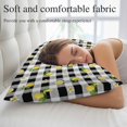 thumbnail image 5 of Cute Lemon Floral Throw Pillow Cover 20 x 26 Inch Decorative Pillow Cover Farmhouse Black White Buffalo Plaid Lumbar Pillowcase Seasonal Rectangle Cushion Case for Couch Sofa Bed Living Room, 5 of 9
