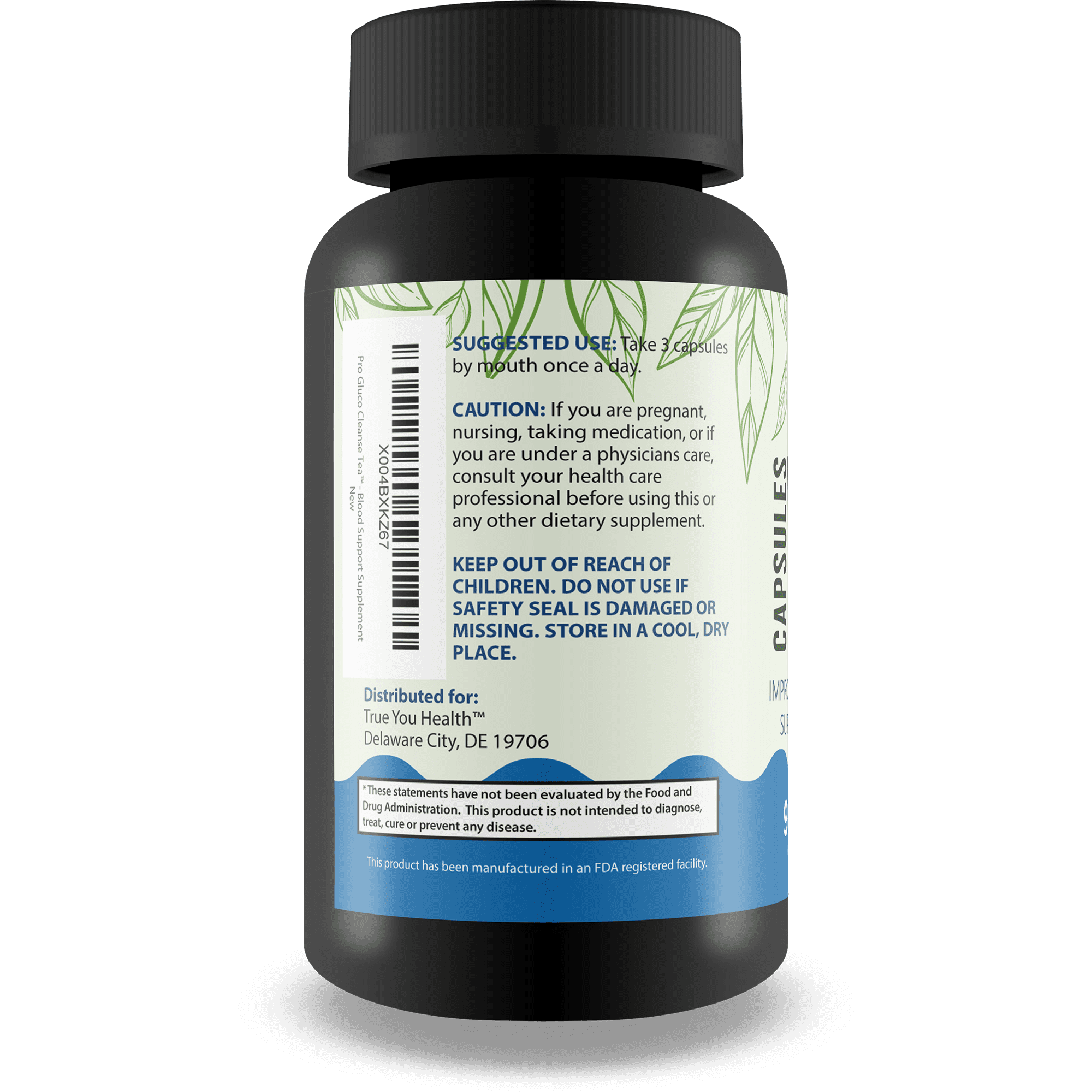 Pro Gluc Cleanse Tea Capsules - Our Best Blood Cleanse Detox - Overall Health Blood Health Blood Support Supplement - Blood Balance Supplement for Blood Boost Blood Flow Support - Blood Support Pills