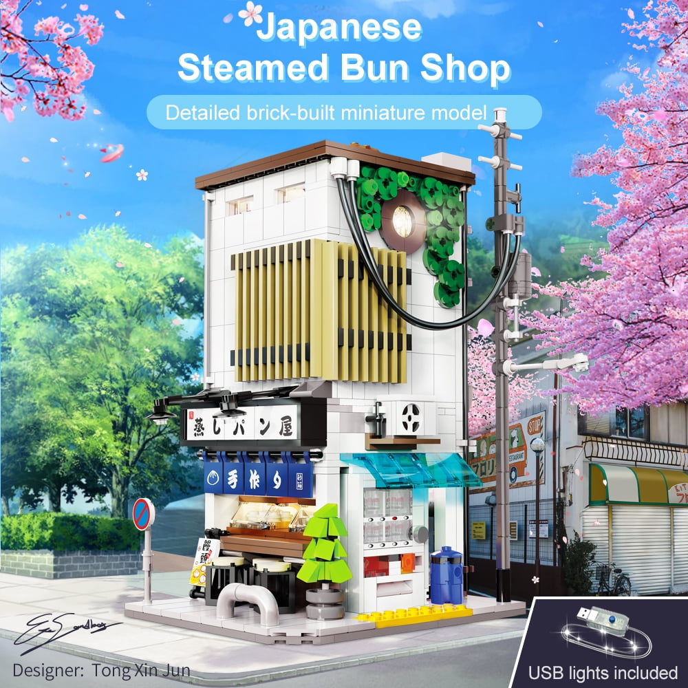CaDA Cityscape Series Japanese Steamed Bun Shop Model Building Set C66006W Building Block Toy for Kids 14+ (1108 Pieces) CaDA Cityscape Series Japanese Steamed Bun Shop Model Building Set C66006W Building Block Toy for Kids 14+ (1108 Pieces)