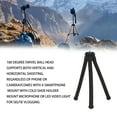 thumbnail image 3 of Mini Phone Tripod, 1/4 Inch Screw Universal Vertical And Horizontal Shooting Mini Flexible Tripod With Cold Shoe Mount For Projector For Selfie Vlog, 3 of 8