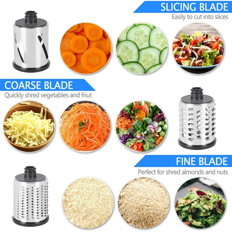 Stainless Steel Slicer Shredder Attachment for KitchenAid Stand Mixer,  Cheese Grater KitchenAid, Slicer Accessories with 3 Blades (Cyan) - Yahoo  Shopping