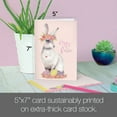 thumbnail image 5 of Tree-Free Greetings Easter Greeting Card, 100% Recycled Paper, 5 x 7, Pretty Hoppy Bunny (GO60469), 5 of 5