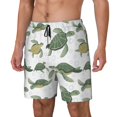 thumbnail image 2 of Uemuo Cute Turtle Pattern Mens Swim Trunks Quick Dry Board Shorts with Mesh Lining, Stretch Beach Shorts Quick Dry No-Chafing Board Shorts-Large, 2 of 9