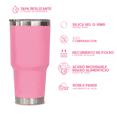 thumbnail image 2 of Vaso térmico - Termo para café de 30 oz.  (888 ml) con doble pared de Acero Inoxidable y tapa Antiderrame., 2 of 6