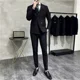 thumbnail image 5 of Traje completo para hombre, tendencias, trajes, blazer, alta calidad, 2024, conjunto de traje de 2 piezas, para hombre, corte entallado, elegante, pantalones de ceremonia, caballero, 5 of 5