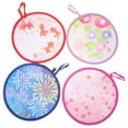 thumbnail image 4 of Worgeous 4 Pcs Round Japanese Folding Fan Foldable Fan Travel Women's 21.00X21.00X0.20CM, 4 of 8