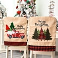 thumbnail image 2 of Funda para silla de Navidad bordada con dibujos animados, funda antimacassar para coche, Bar, árbol de Navidad, suministros para arreglos de Kits de decoración para fiestas Árbol de Navidad Advancent HA069380-02, 2 of 6