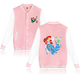 thumbnail image 3 of Chaqueta de béisbol de La Sirenita para hombre y mujer, estilo hip hop, estilo Harajuku, ropa de calle, abrigos holgados para niños y niñas, para la universidad, 3 of 5