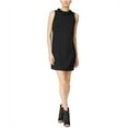 thumbnail image 1 of Kensie Womens Textured Dots Shift Dress, Negro, XS, 1 of 2