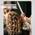 thumbnail image 2 of FARERY 1.25" extra long curling iron with adjustable tempertures for long hair, Pink, 2 of 7