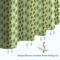 thumbnail image 6 of Green Bigfoot and Tree Pattern Shower Curtain 36"x72" ,Bathroom Decorative Shower Curtains Set with 12 Hooks,Modern Waterproof Washable Shower Curtain, 6 of 6