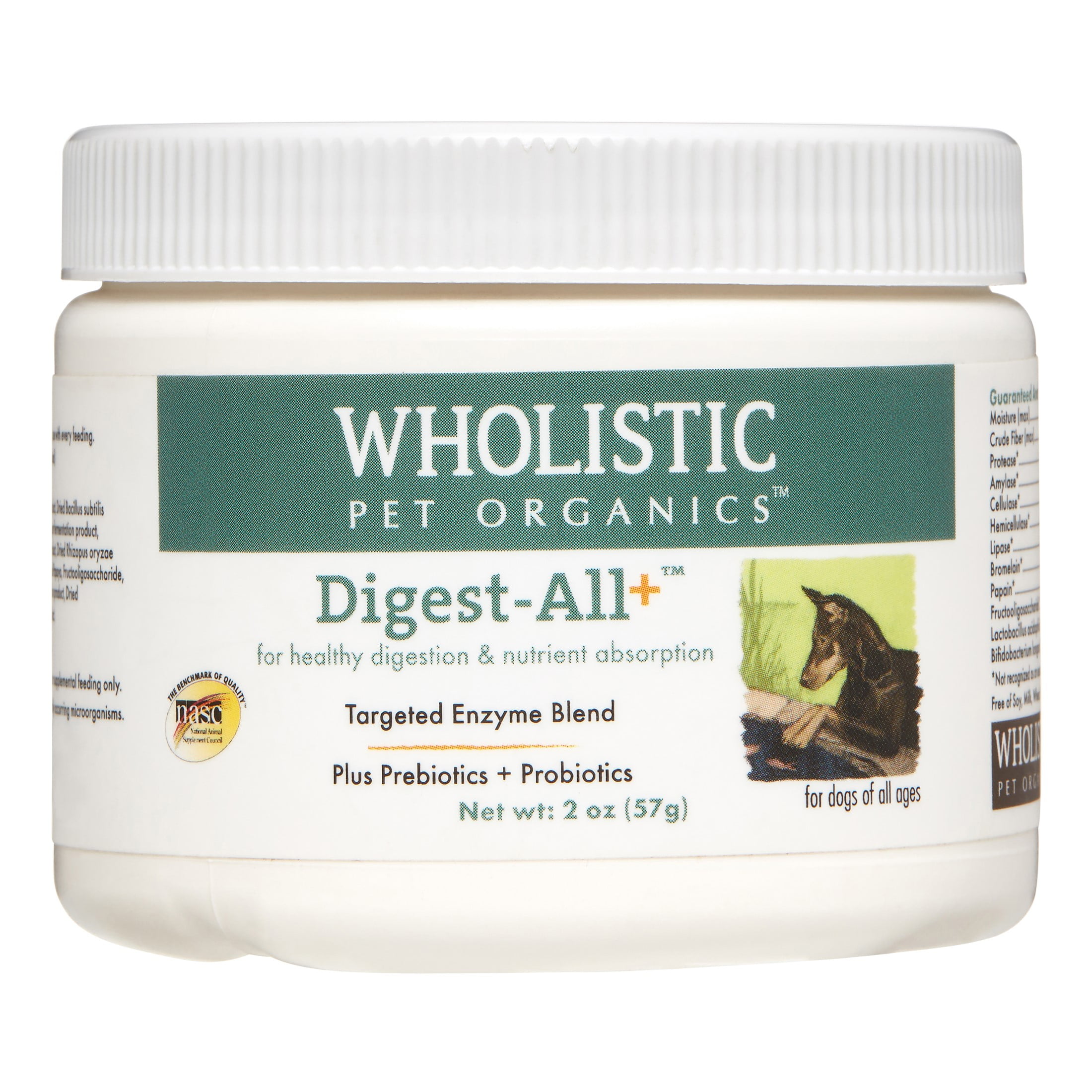 Wholistic Pet Organics Digest All Plus Dog Supplement, 2 Oz