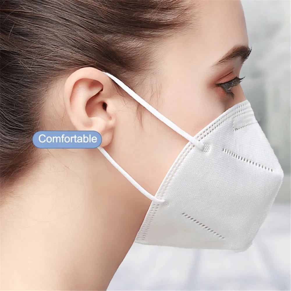 N95 Face Masks Disposable Adults - 50 Pack 5 Layer Protection Dust Breathable Comfortable Respirator Women N95 Mask Individually Wrapped