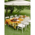 thumbnail image 5 of 60x84 Inch Outdoor Tablecloth with Umbrella Hole Zipper Rectangle Sunflower Rectangular Tablecloths Outside Waterproof Yellow Summer Botanical Pastoral Floral Patio Table Cloth Cover for Picnic Party, 5 of 8