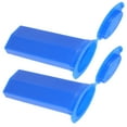 thumbnail image 4 of KAKOWELY pocket microscope slide 2pcs Plastic Microscope Glass Holder Mini Oval Shaped Slide Case Medical Lab Experiment Sample Storage Container with Lid for Microscope Slides, 4 of 4