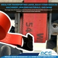 thumbnail image 2 of Mega Cargo Control Winch Tie Down Strap Heavy Duty Black Flat Hook 4-pack 4" x 40' Red, 2 of 7