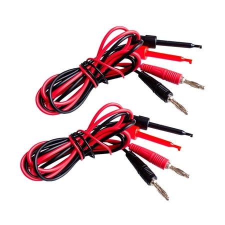 

4Pcs 4mm Banana Plug Test Hook Line Test Hook Connection