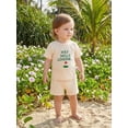 thumbnail image 5 of BemeyourBBs Toddler Baby Girl Summer Clothes Kids Baby Girl Golf Outfit Golf Skills Loading Letters Elements Embroidery Short Sleeve T Shirt Tops with Pockets Shorts 2Pcs Set, 5 of 9